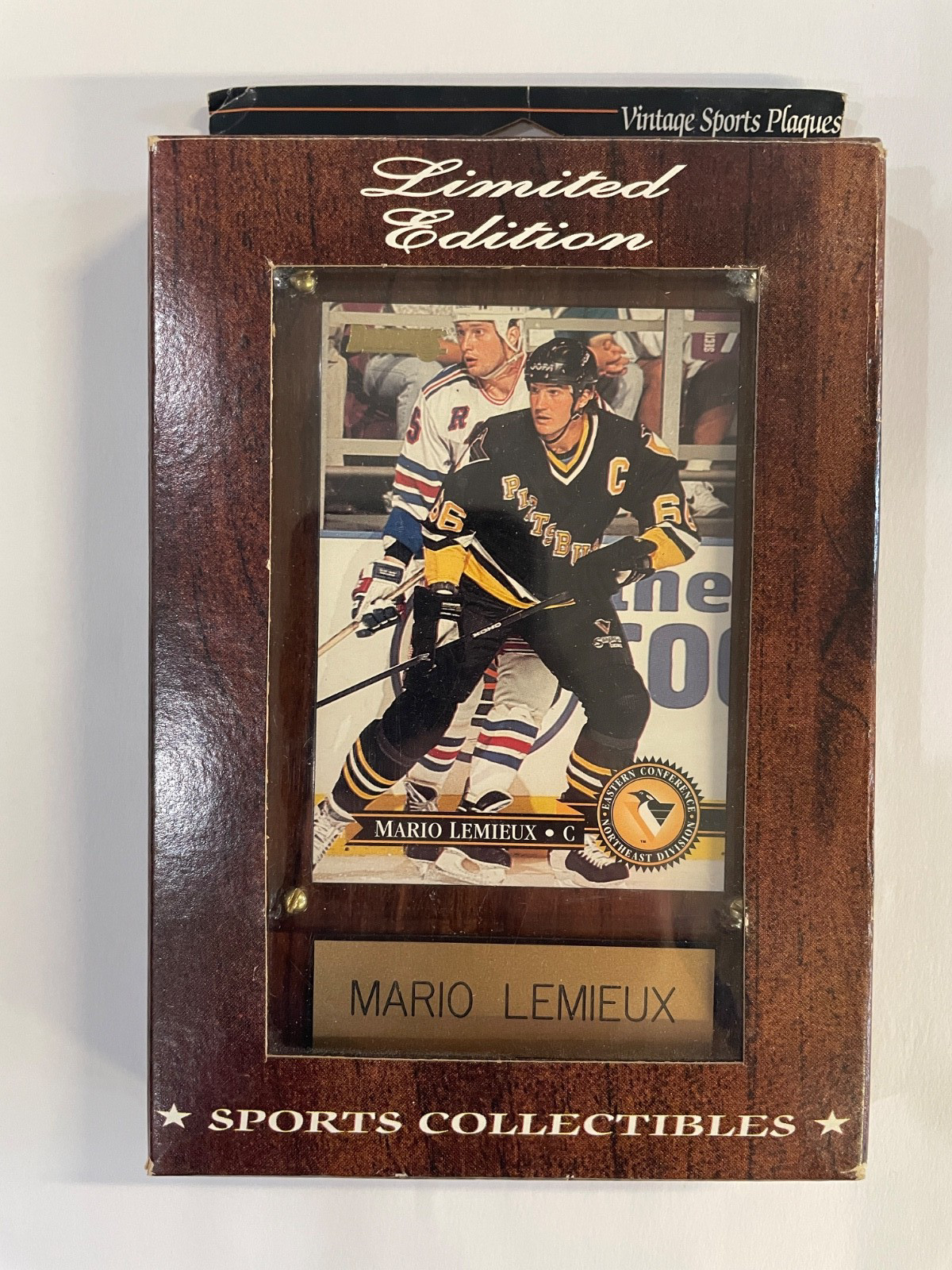 Mario Lemieux Pittsburgh Penguins Vintage Limited Edition Plaque New