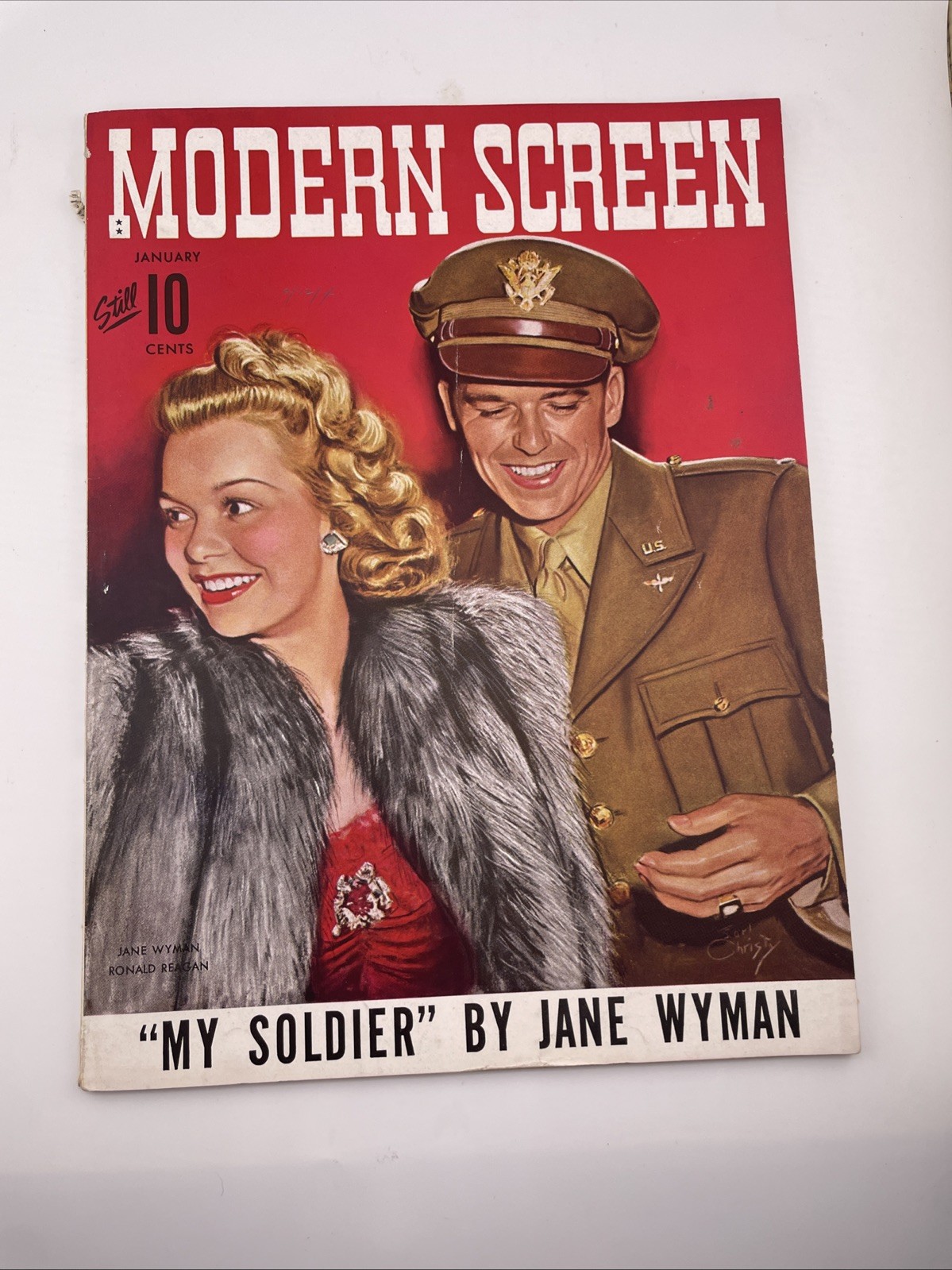 Modern Screen Magazine Jan 1943 Ronald Reagan, Jane Wyman  #06