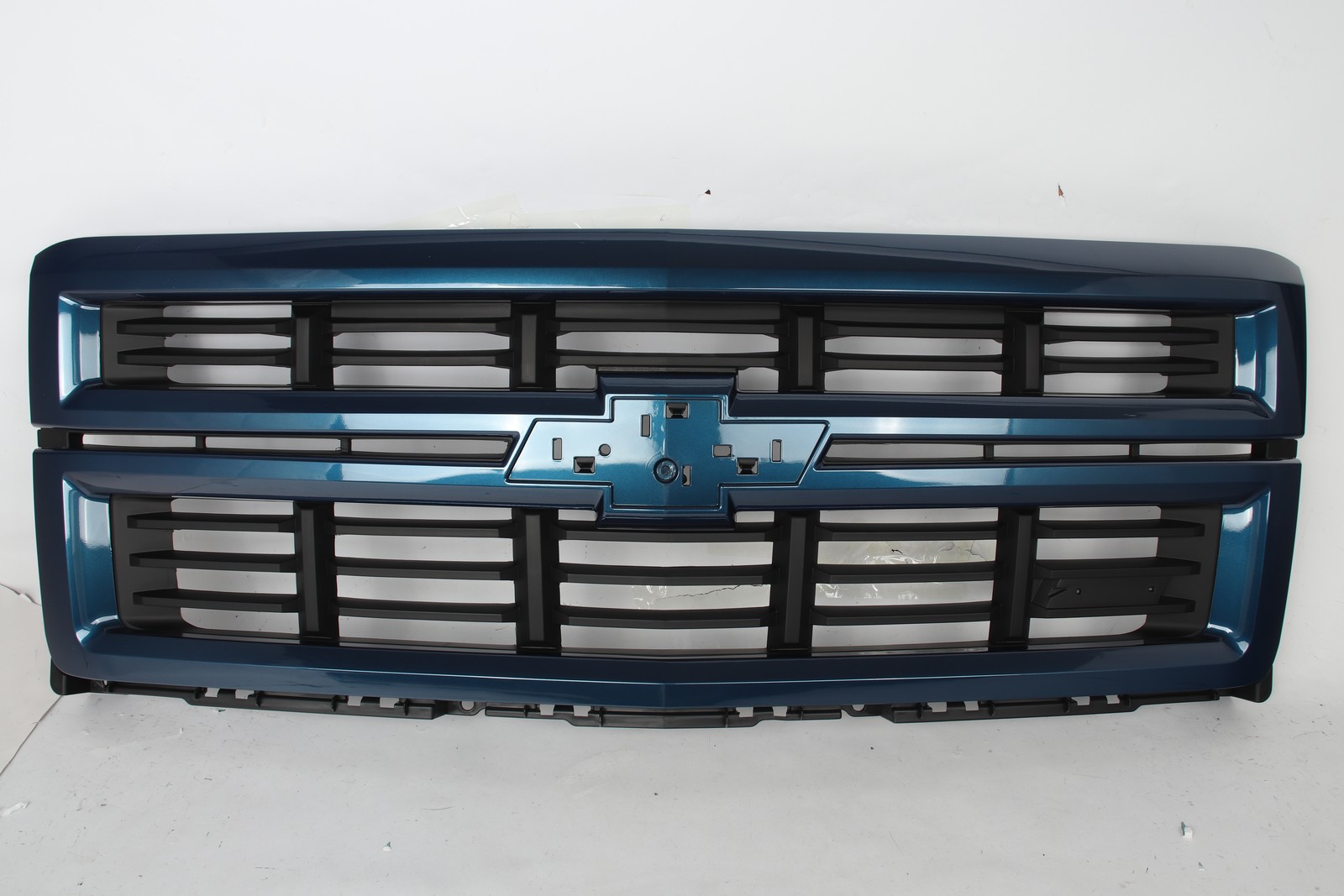 For 2014 15 Chevrolet Silverado 1500 Z71 Front Upper Grille Deep Ocean Blue+BLK