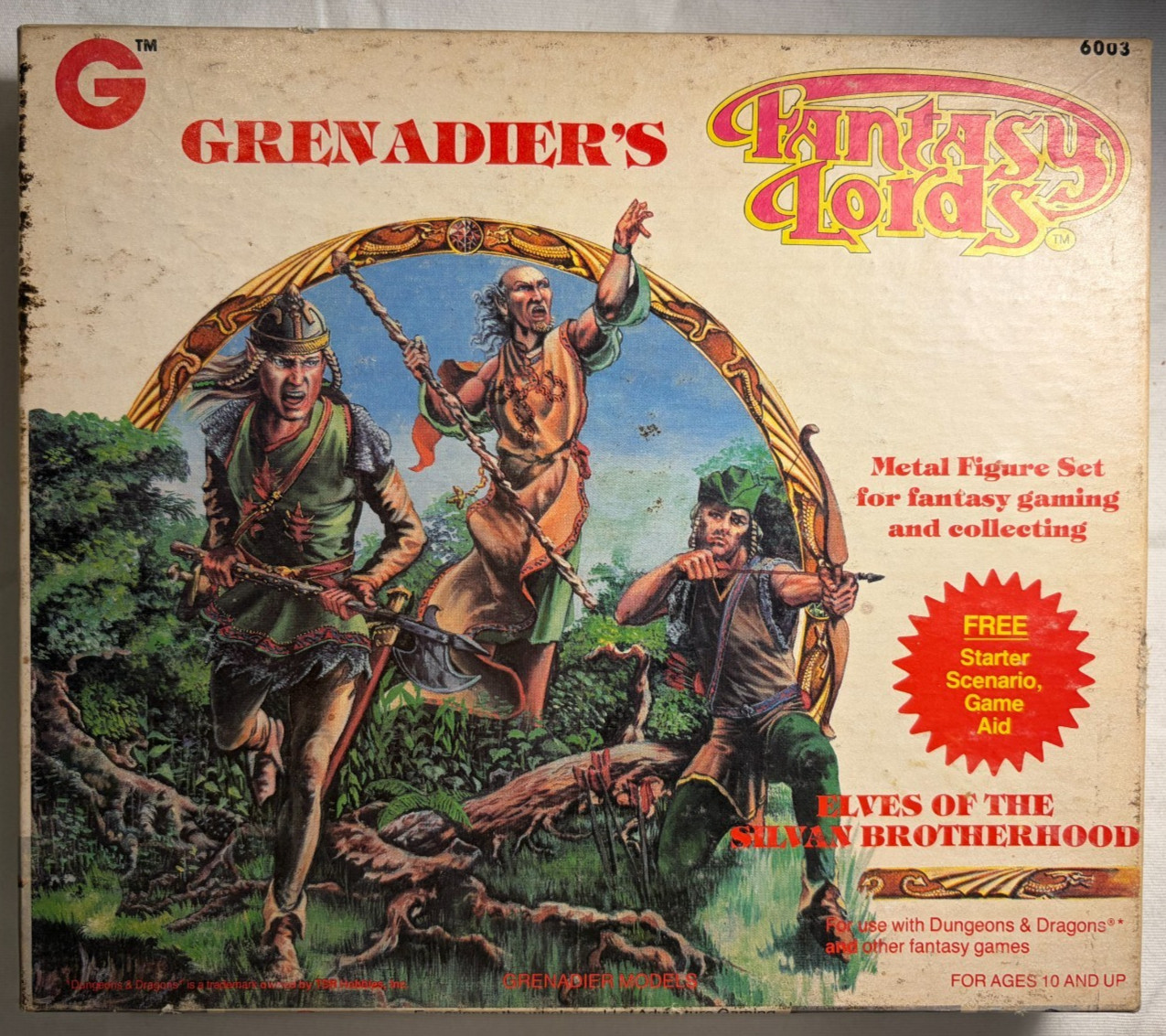 Vintage Grenadiers Fantasy Lords Metal figure set incomplete missing 1 Vintage Grenadiers Fantasy Lords Metal figure set incomplete missing 1