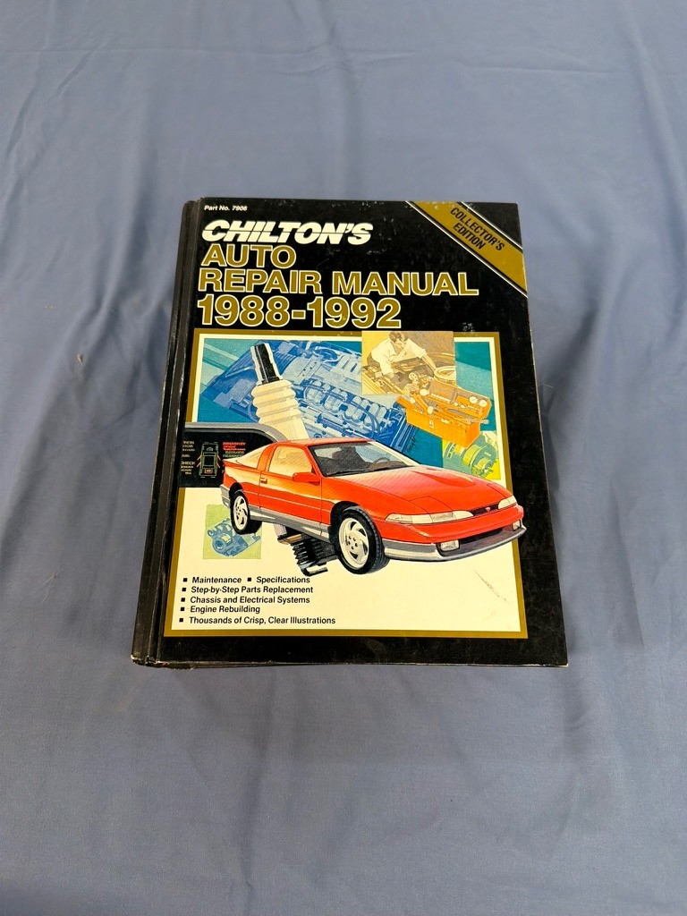 Chilton's Auto Repair Manual 1988-1992 Collector's Edition Hardcover 7906 Chilton's Auto Repair Manual 1988-1992 Collector's Edition Hardcover 7906