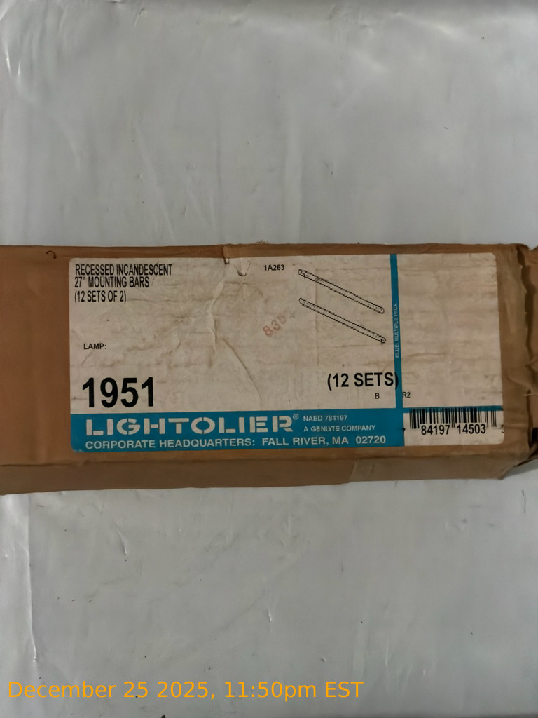NEW Lightolier 1951 Recessed Incandescent  27