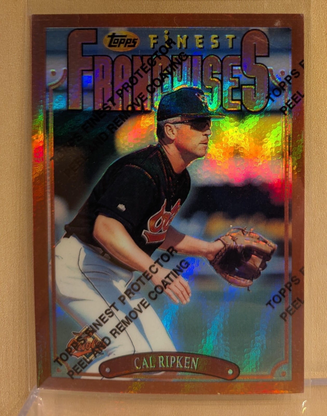 1996 Topps Finest BRONZE REFRACTOR #281 Cal Ripken Jr. RARE ICONIC PARALLEL 1996 Topps Finest BRONZE REFRACTOR #281 Cal Ripken Jr. RARE ICONIC PARALLEL