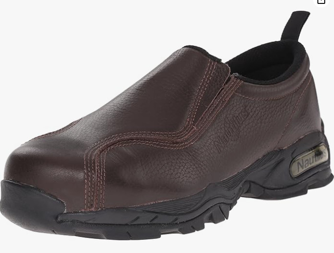 Nautilus Safety Footwear Slip-On ESD N1620 Men\'s Safety Toe Work Shoes, 8.5 D