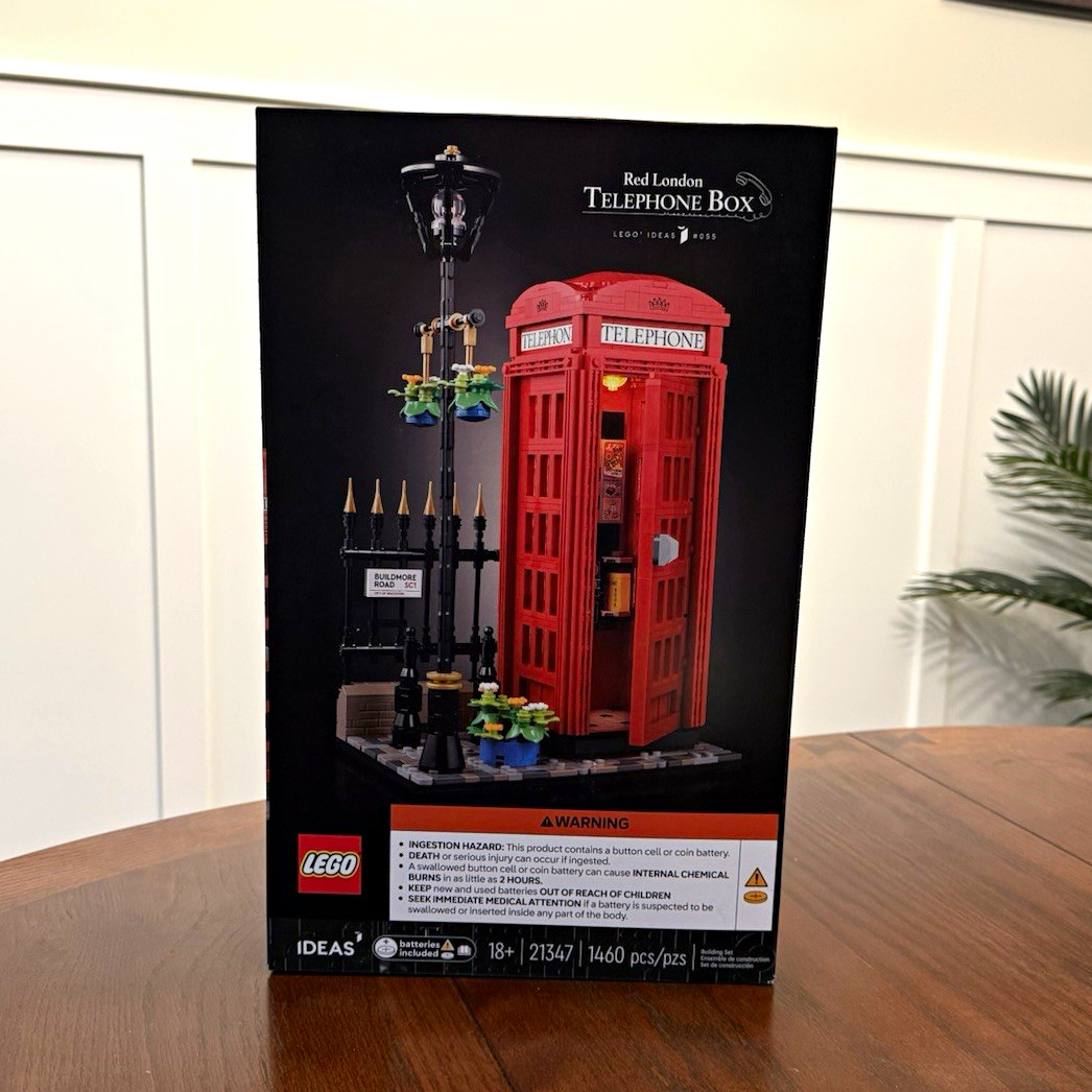 LEGO Ideas Red London Telephone Box 21347 Building Set 1460 pcs (18+)