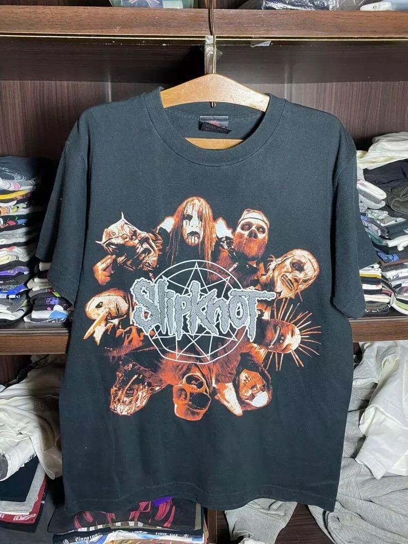 Slipknot 2002 Band Graphic Black Short Sleeve Unisex T shirt Reprint S-5XL