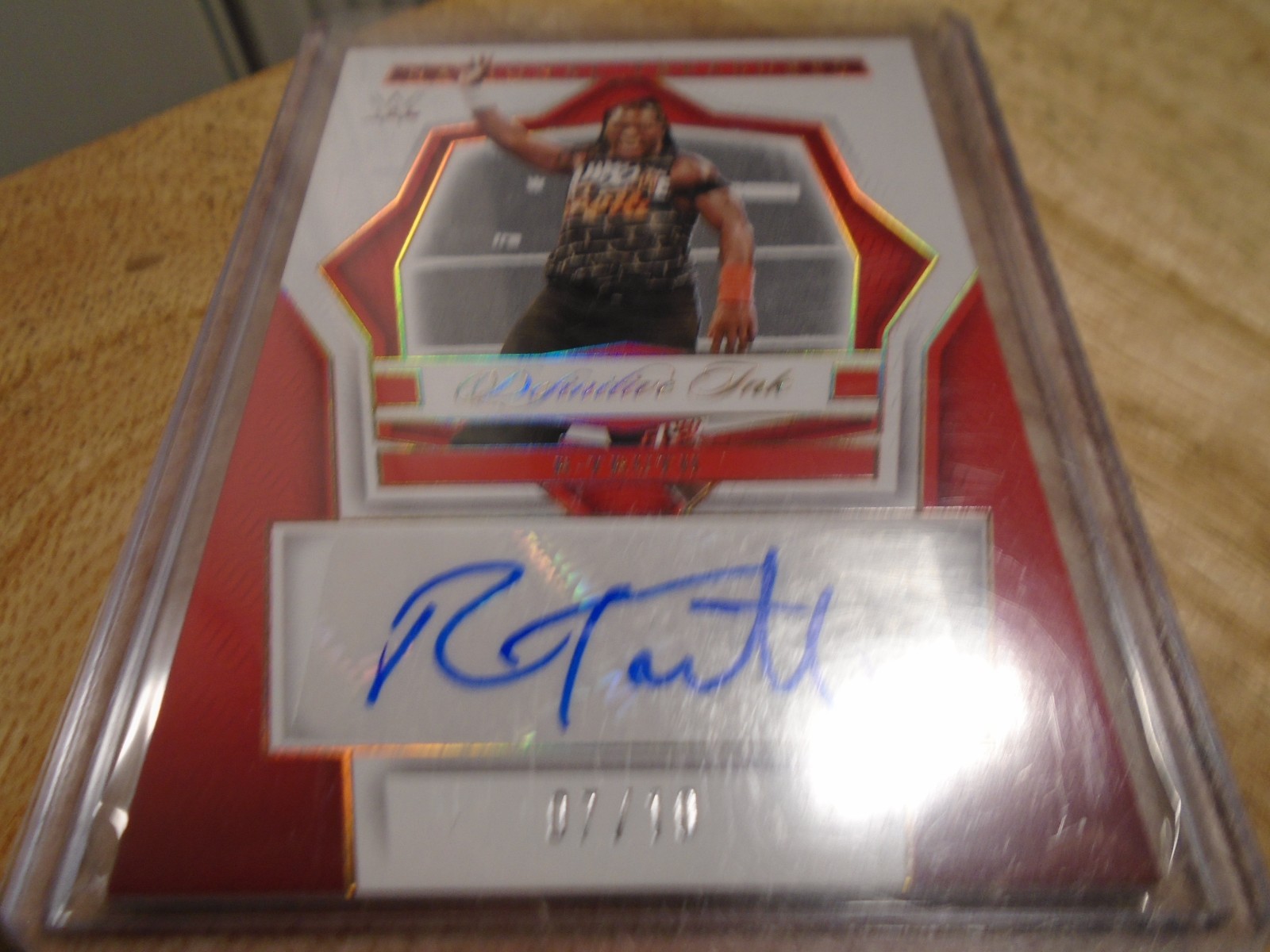 2024 Panini National Treasures WWE Definitive Ink Holo Gold /10 R-Truth Auto 8mm