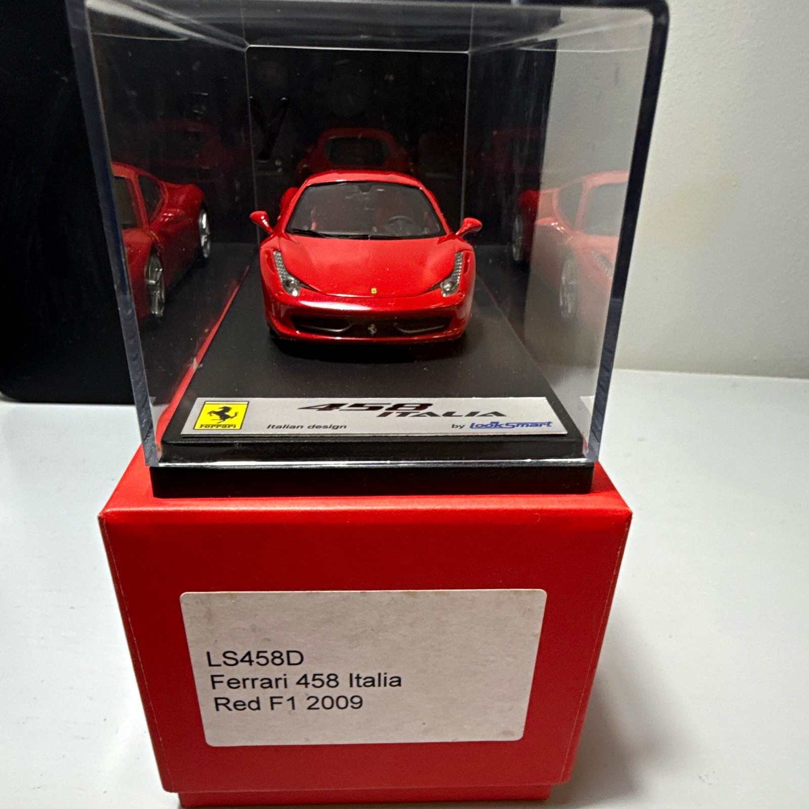 🔥RARE Looksmart 1:43 Ferrari 458 Italia 2009 F1 Red - LS458D  - Boxed