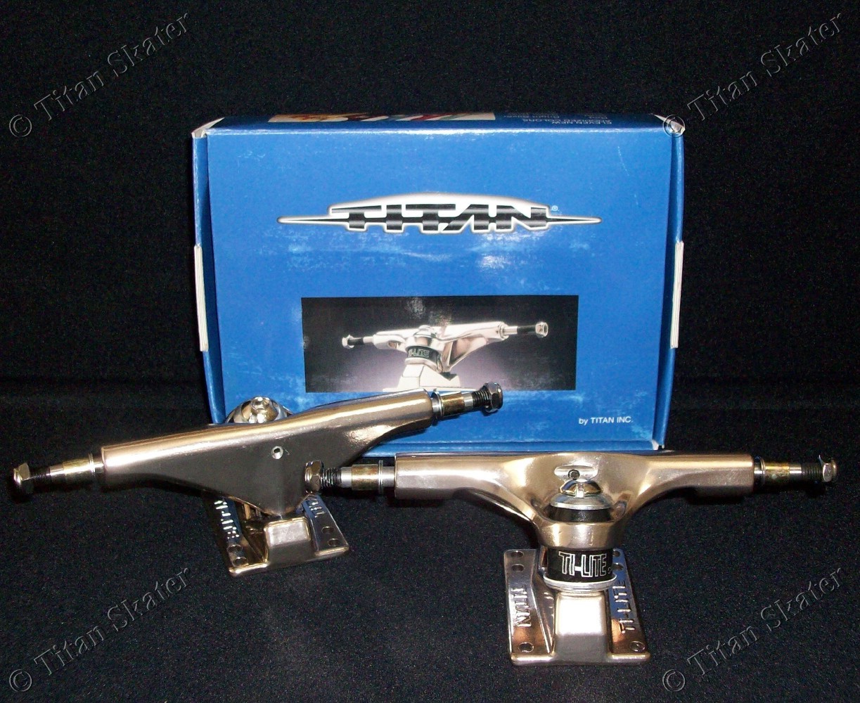 TITAN TI-LITES 5.5in 140mm Skateboard Trucks Pair 8.25 Axle fits 8.0-8.5