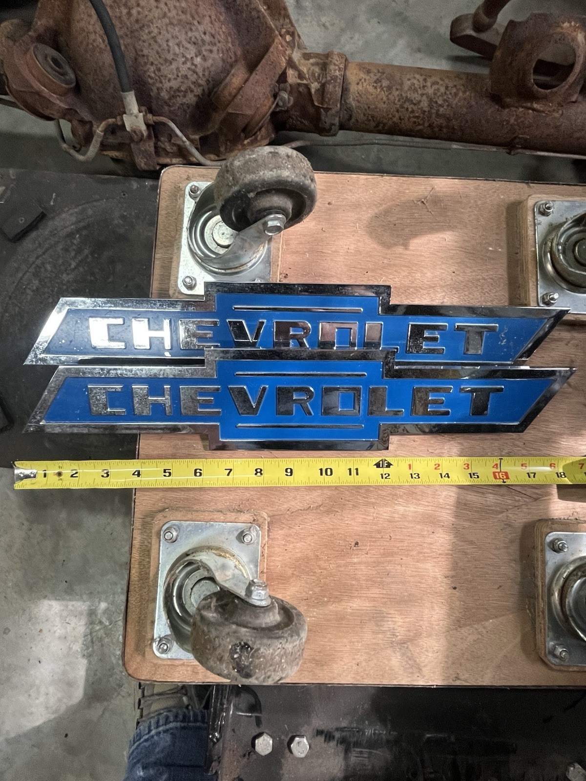 NOS Chevrolet Emblems, 1950s Delivery Vans Or Milk Trucks, Chevy, Pair, GM NOS Chevrolet Emblems, 1950s Delivery Vans Or Milk Trucks, Chevy, Pair, GM