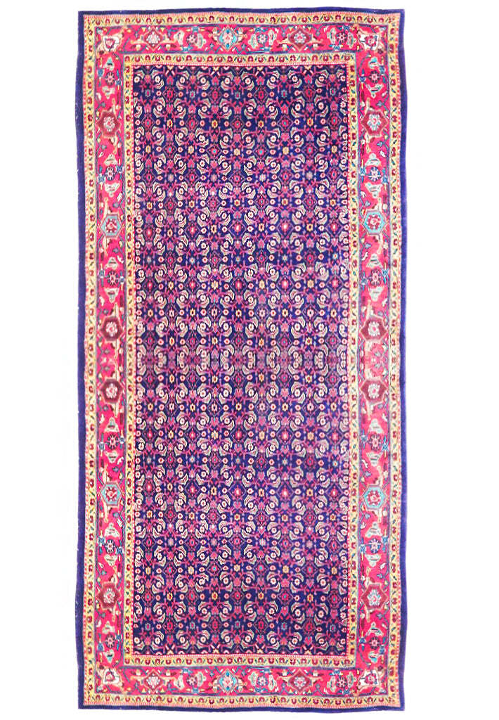 5x10\' Indigo Purple Semi Antique Traditional Herati Runner 72248 5x10\' Indigo Purple Semi Antique Traditional Herati Runner 72248