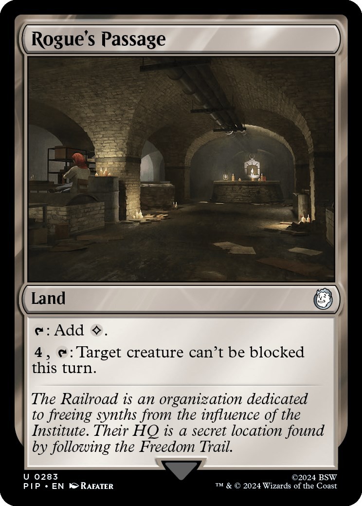 Rogue\'s Passage #283 *Foil* (NM) Universes Beyond: Fallout (PIP) MTG