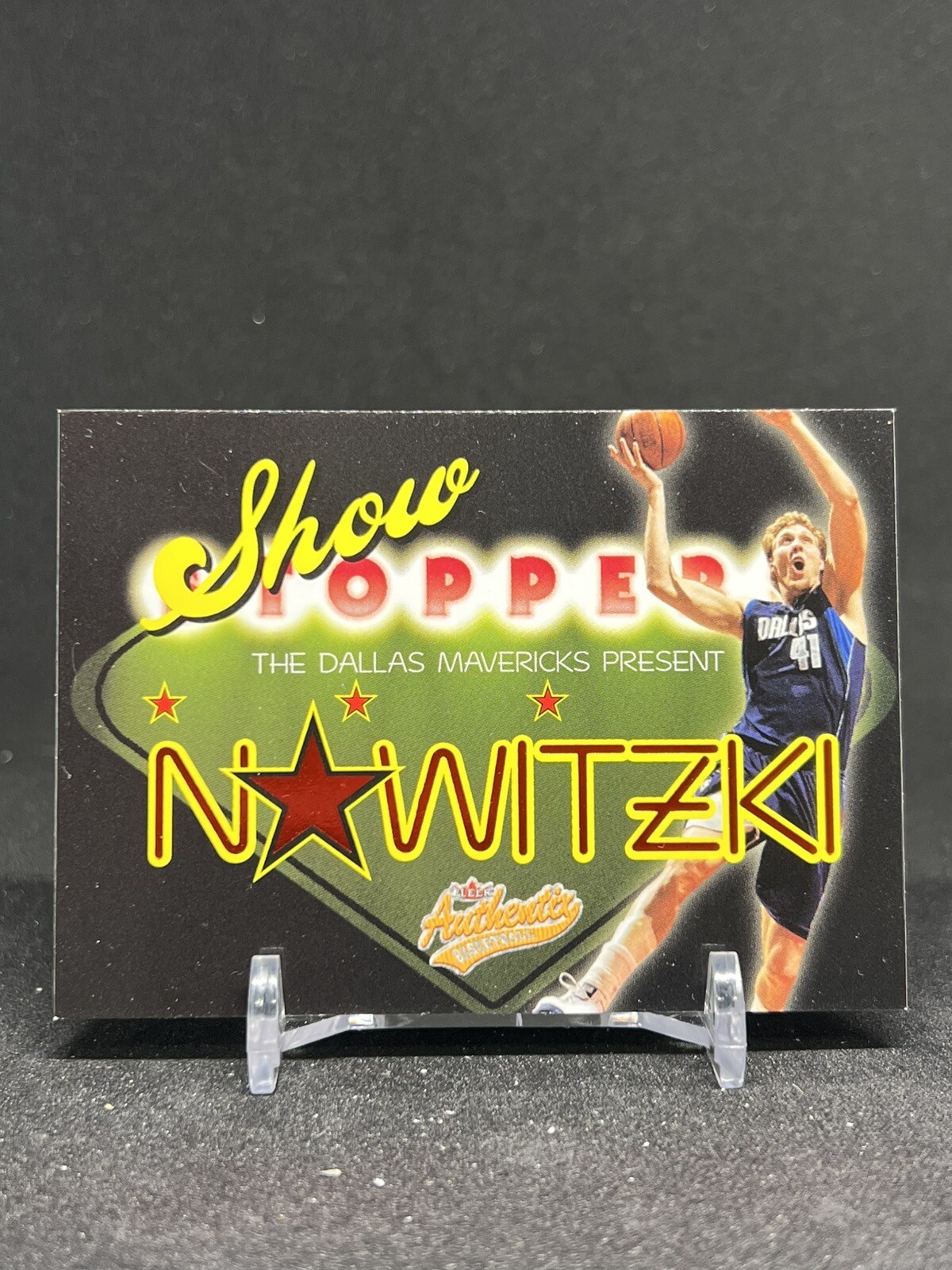 2004-05 Fleer Authentix Show Stoppers # SS 15 Dirk Nowitzki 2004-05 Fleer Authentix Show Stoppers # SS 15 Dirk Nowitzki
