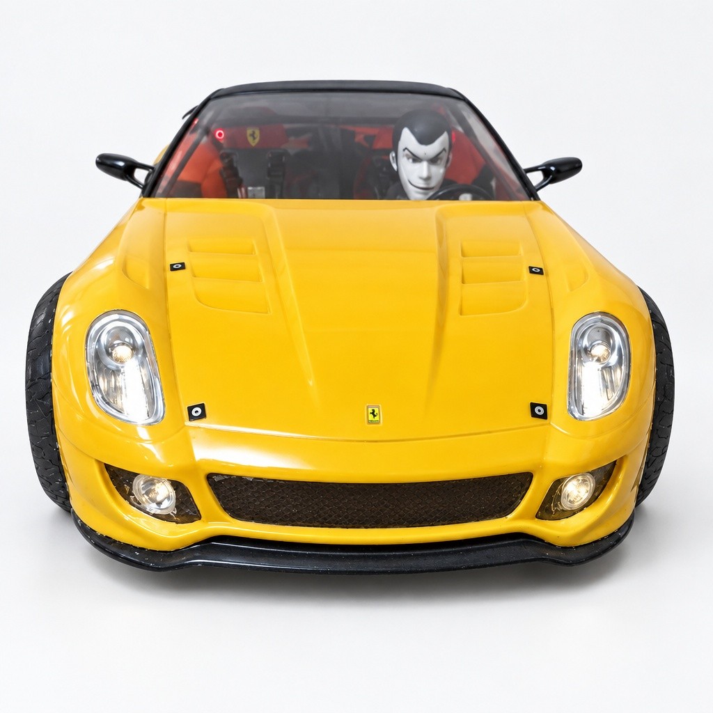 TAMIYA RC Body Ferrari F599 LED Lights Front Rear Overfender 200mm Chassis