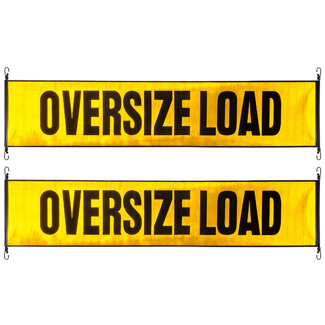 VULCAN Oversize Load Banner - Stretch Cords & Metal Hooks, 2 Pack - 18\