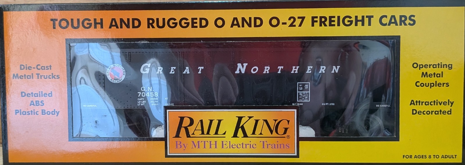 MTH RailKing GREAT NORTHERN O Scale Hopper Car w/ Coal Load - 30-7006e MTH RailKing GREAT NORTHERN O Scale Hopper Car w/ Coal Load - 30-7006e