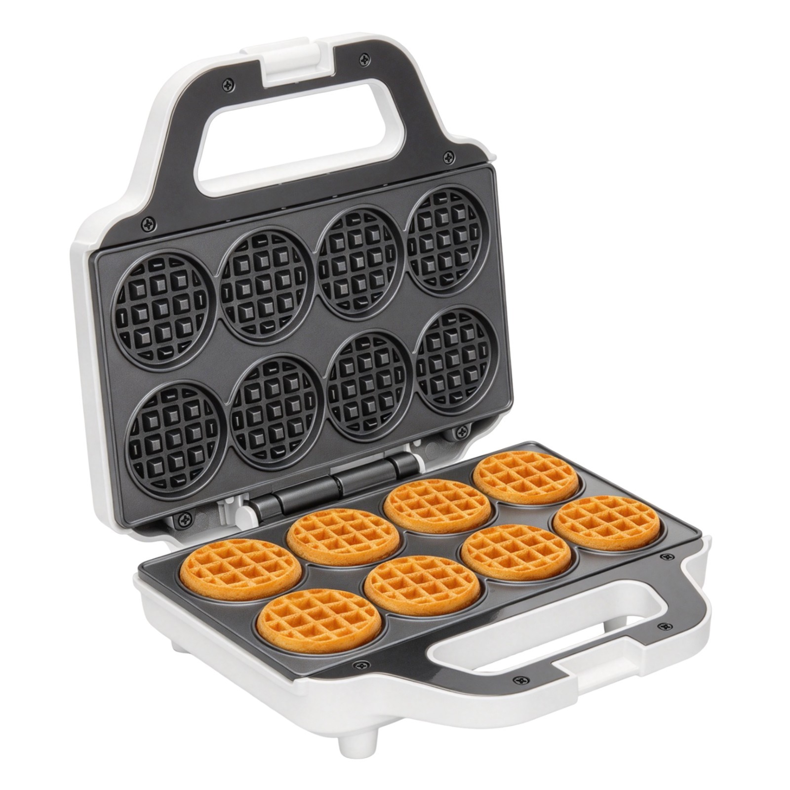 8 Mini Waffle Maker, Premium Non-Stick Cooking Plates, Fast Even Heating Electri 8 Mini Waffle Maker, Premium Non-Stick Cooking Plates, Fast Even Heating Electri