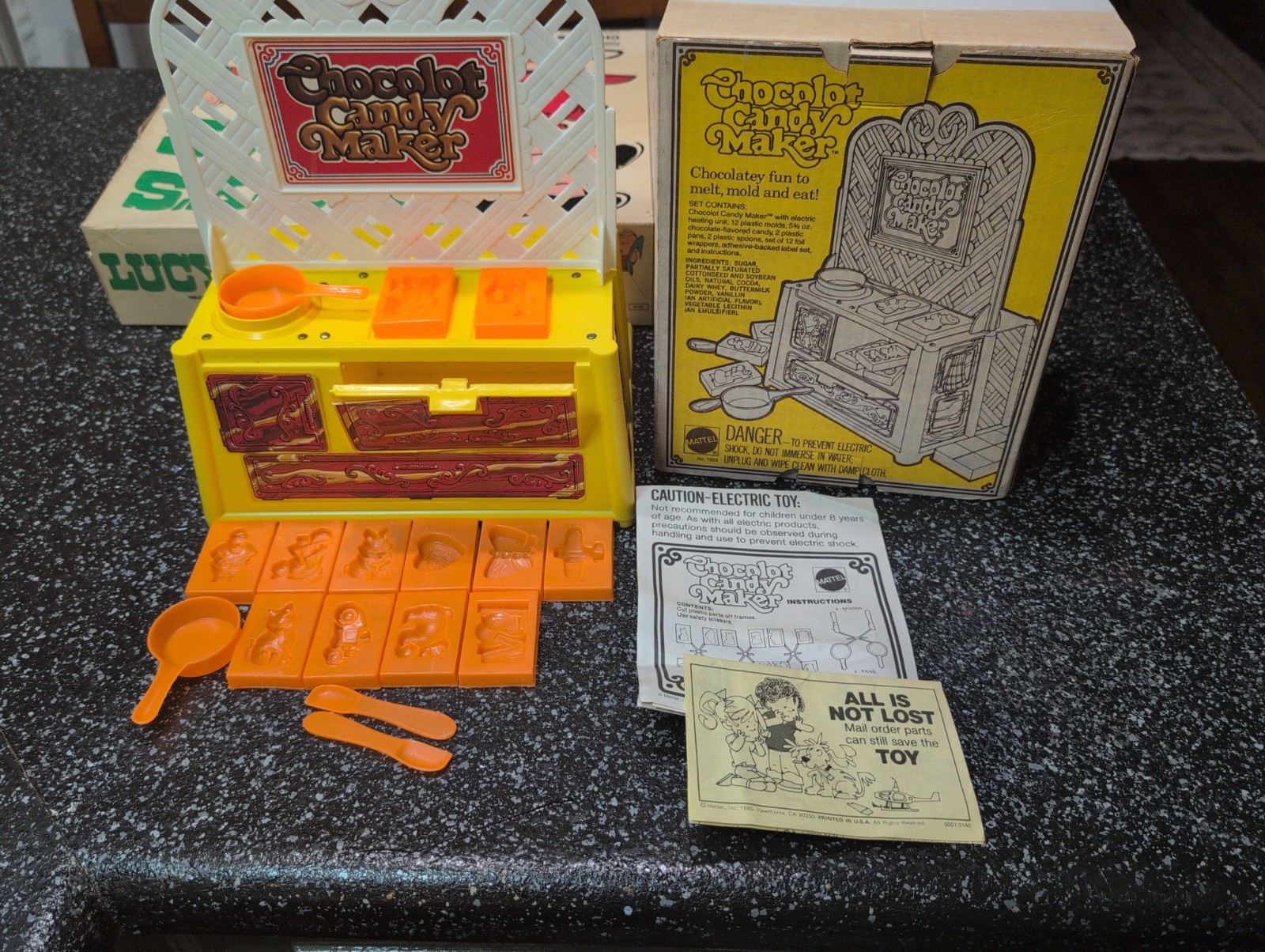 Vintage CHOCOLOT CANDY MAKER Toy by Mattel from 1979 in Original Box Complete Vintage CHOCOLOT CANDY MAKER Toy by Mattel from 1979 in Original Box Complete