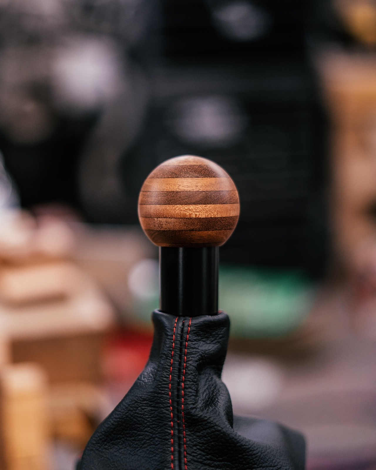 PORSCHE 991/992/718  Wood shift knob Mahogany manual Vintage Inspired