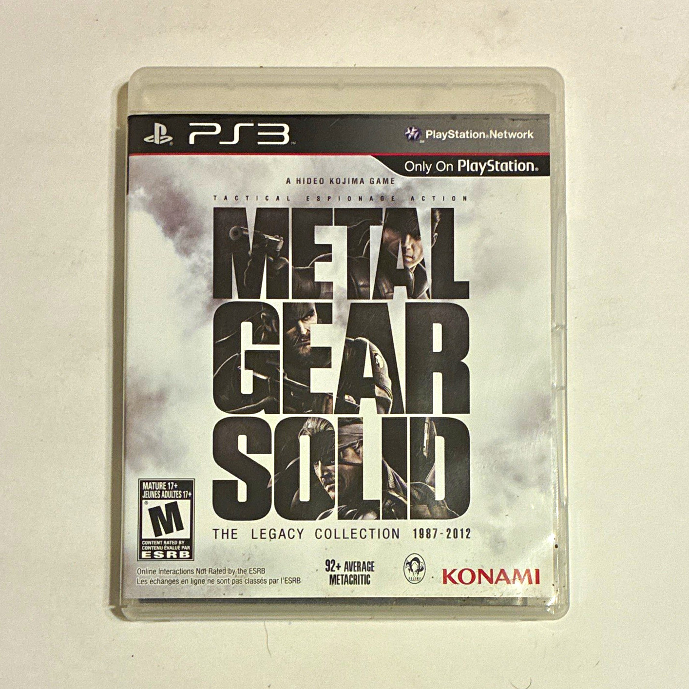 Konami Metal Gear Solid: The Legacy Collection PS3 PlayStation 3 Manual Included Konami Metal Gear Solid: The Legacy Collection PS3 PlayStation 3 Manual Included
