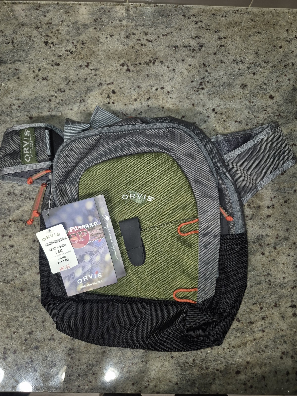 Orvis Safe Passage Magnum Sling Pack Willow Fly Fishing Tackle Bag 5K62 NEW TAGS Orvis Safe Passage Magnum Sling Pack Willow Fly Fishing Tackle Bag 5K62 NEW TAGS