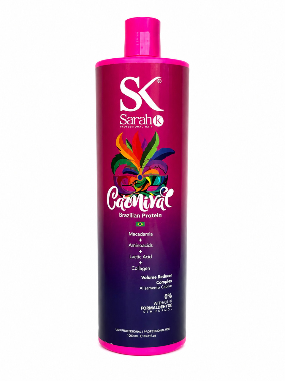 Sarah K Carnival Brazilian Protein Professional Hair Straightening Treatment 1 L