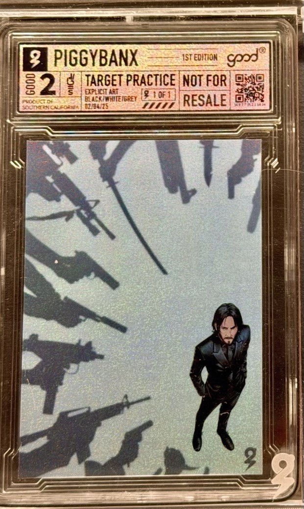 Piggy Banx PiggyBanx Target Practice JOHN WICK 1/1 ANGEL DUST Piggy Banx PiggyBanx Target Practice JOHN WICK 1/1 ANGEL DUST