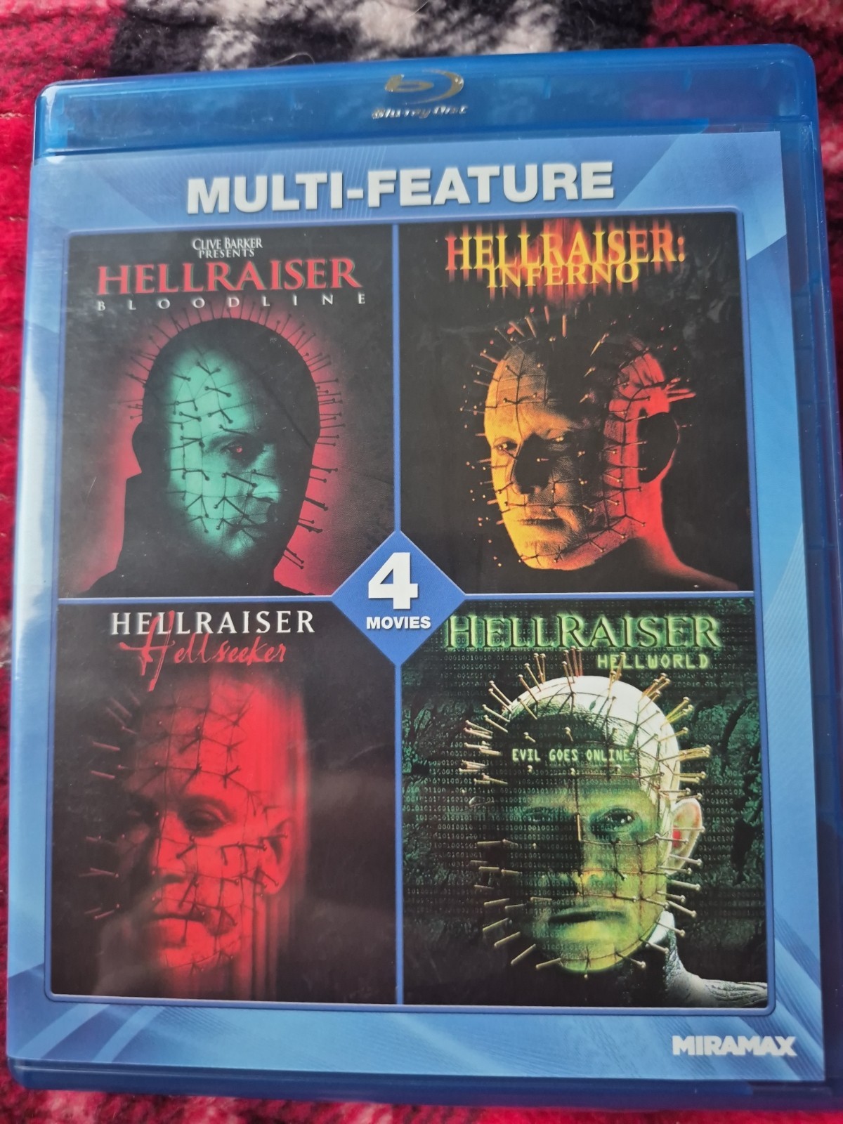 Hellraiser 4 Movie Lot Bluray Bloodline, inferno, hell world andHell seeker 🔥 