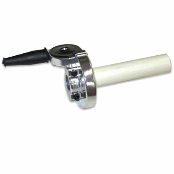 Gunnar Gasser Style Twist Throttle Assembly Polished Vintage Motocross Gunnar Gasser Style Twist Throttle Assembly Polished Vintage Motocross