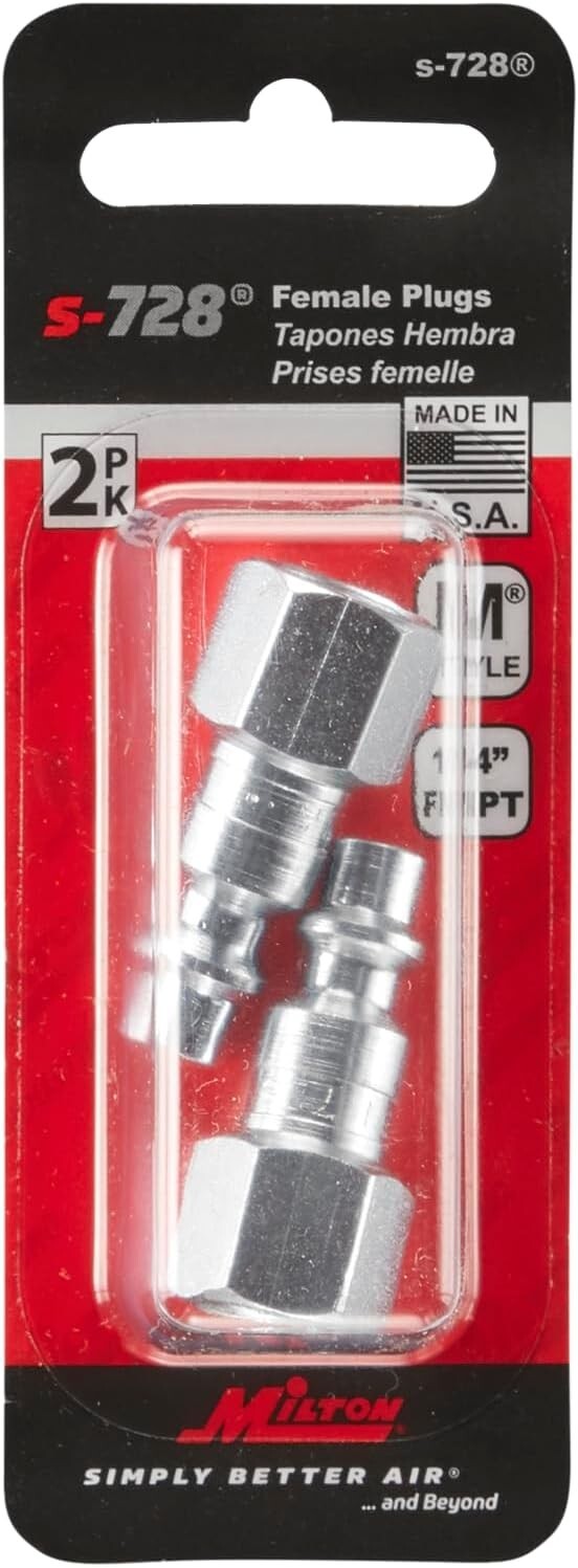 Milton M Style Plugs 1/4\