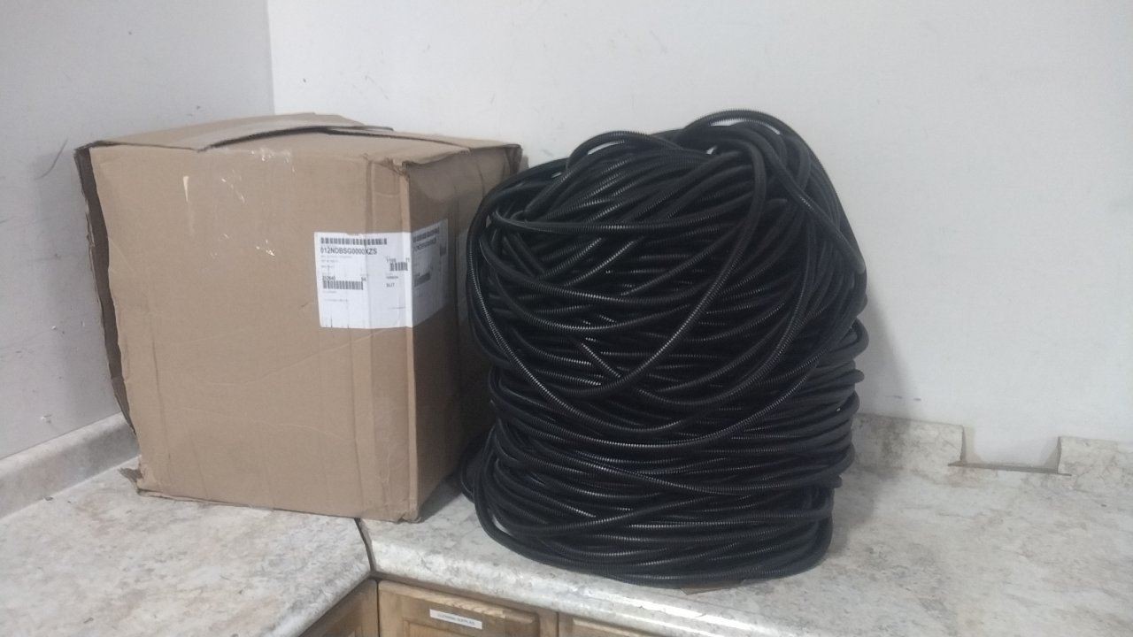 Drossbach 012NDBSG0000XZS 1/2 In Nominal Size 1100 Ft Blk Corrugated Loom Tubing