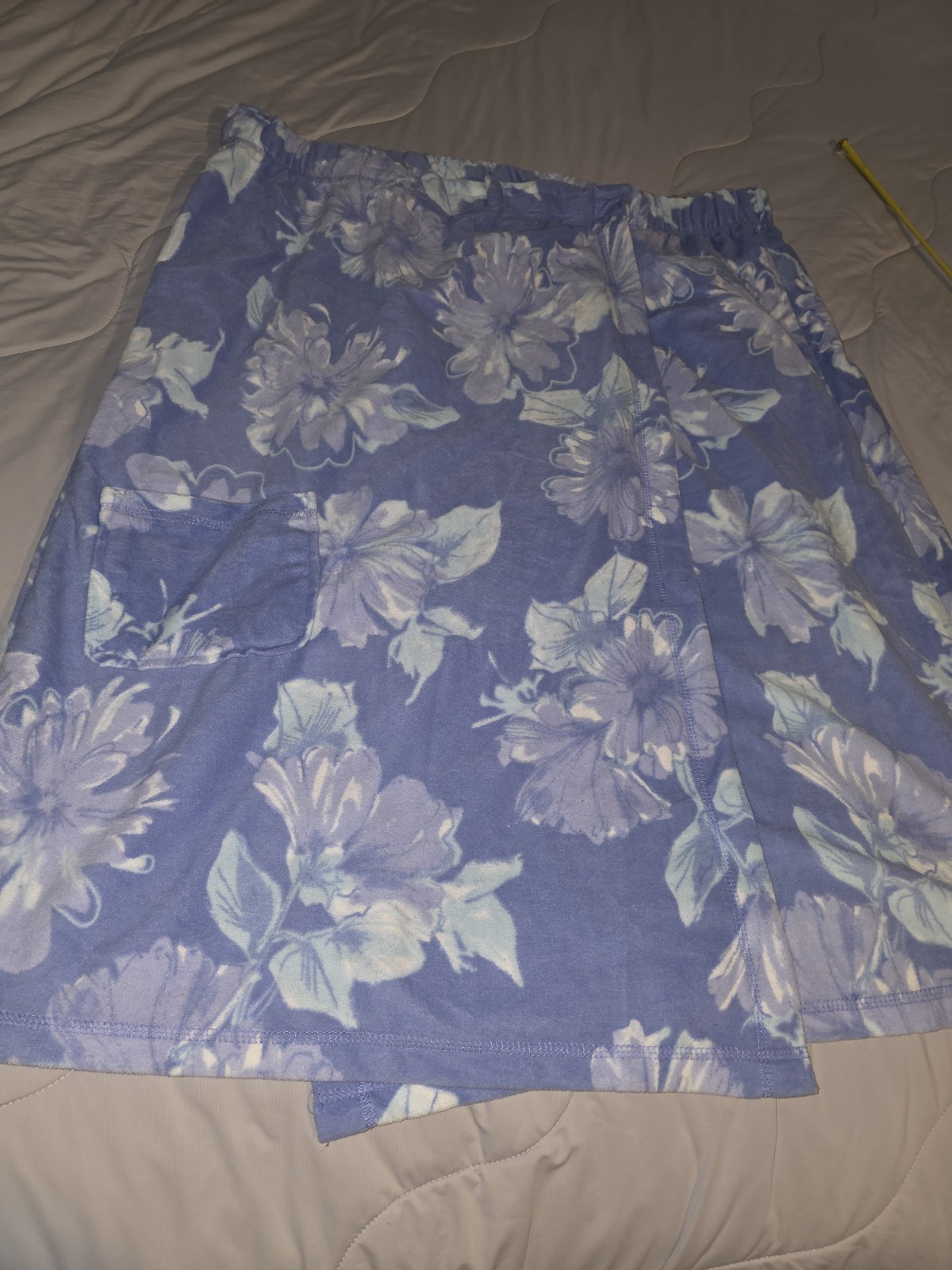 STAN HERMAN LADIES XL Purple Floral Tubetop Robe NWT