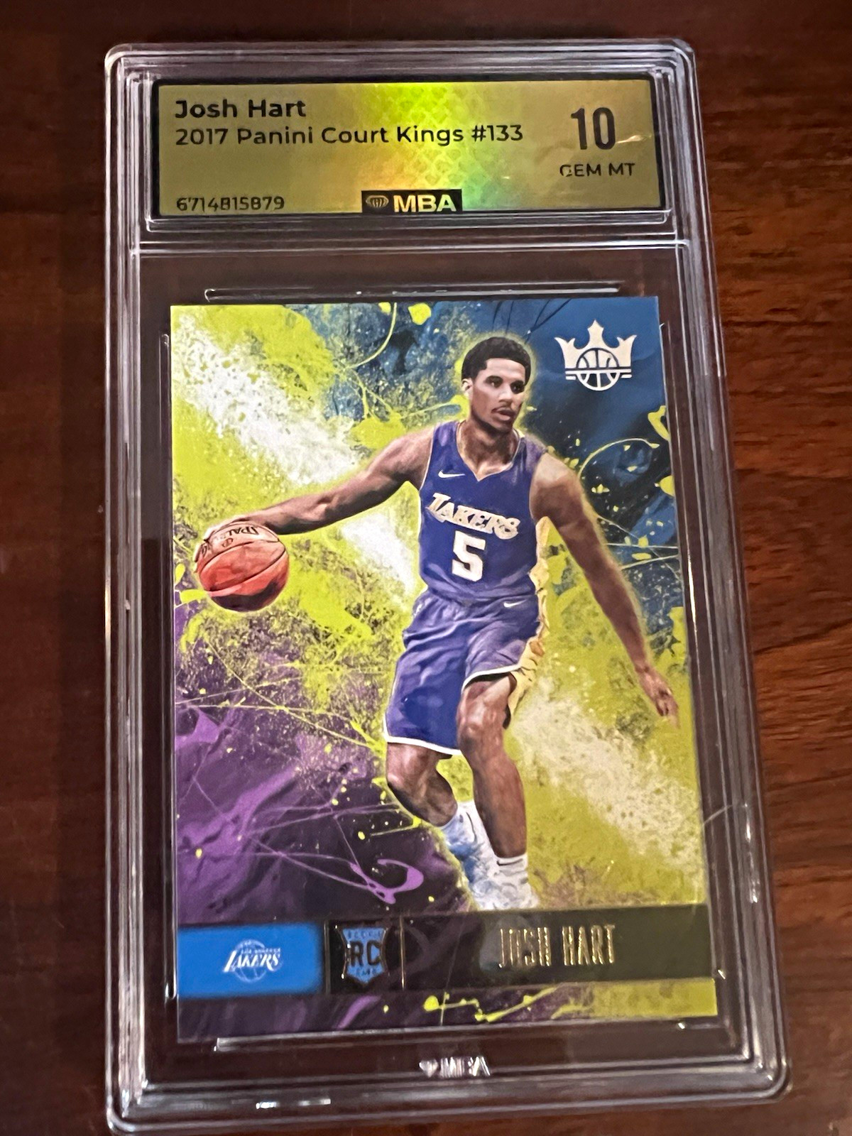 2017-18 Court Kings Josh Hart #133 RC Rookie MBA 10 GEM MINT Lakers