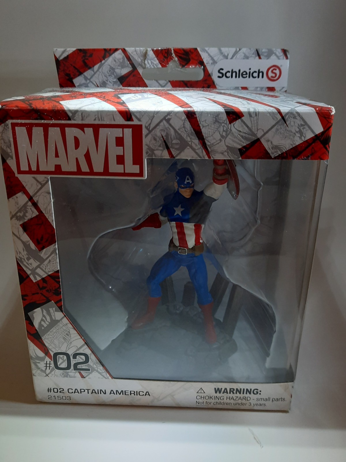 Schleich Marvel Captain America #02 Collectible Figure – 4” PVC Diorama Statue Schleich Marvel Captain America #02 Collectible Figure – 4” PVC Diorama Statue