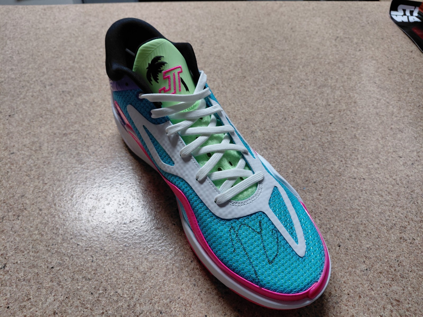 Jason Tatum Signed Jordan Men’s Tatum 1 Wave Runner Shoe Beckett BAS COA Boston