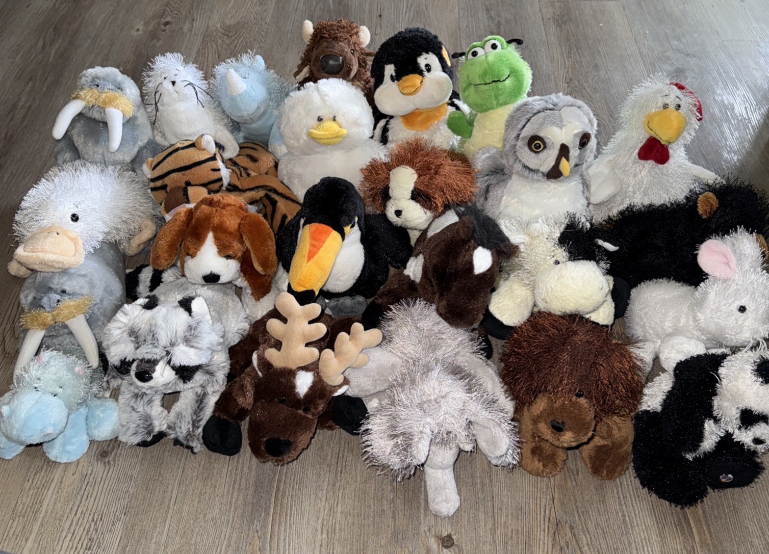 Ganz Webkinz Lot Of 25 Plush Stuffed Animals NO CODES Great Condition