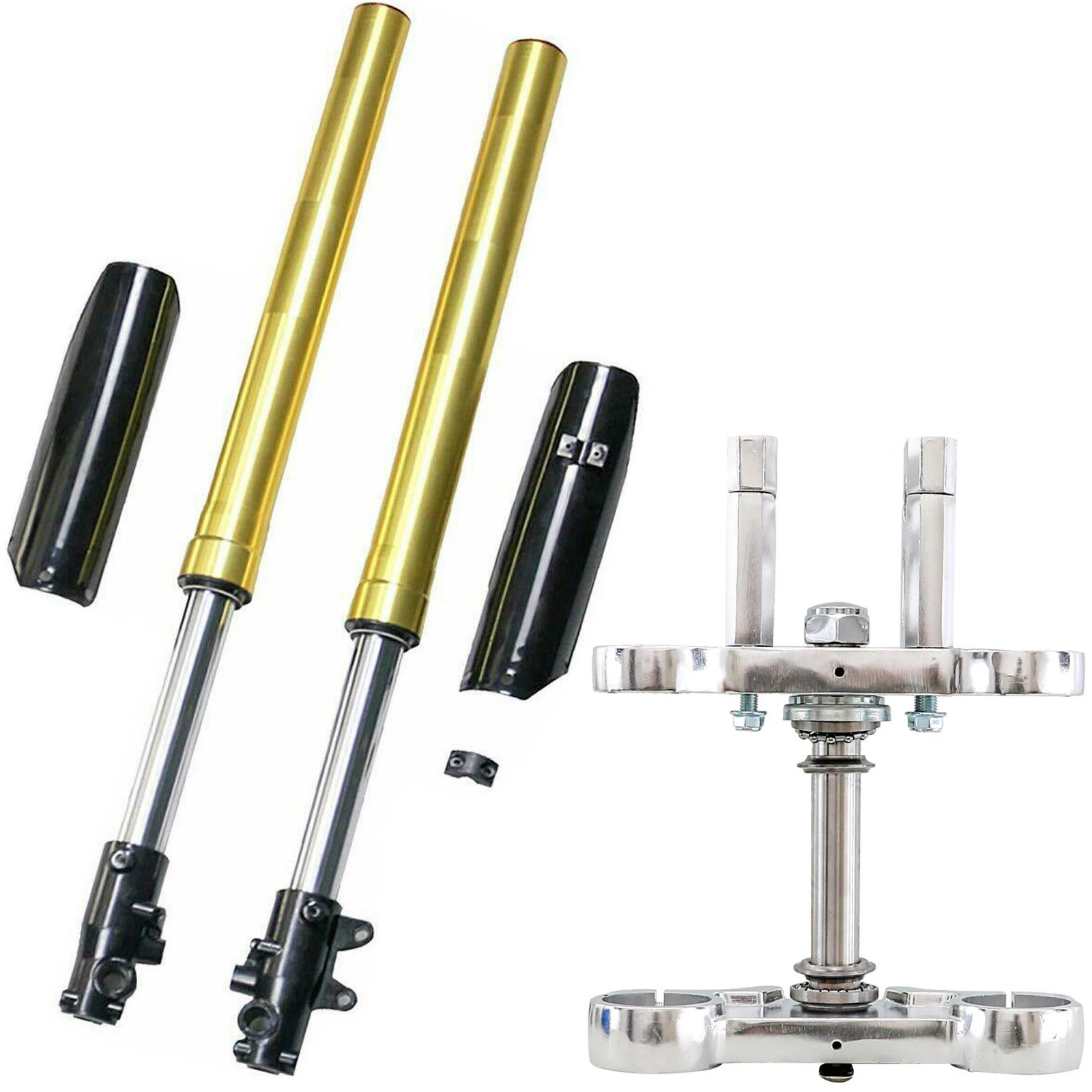 45/48mm 735mm Front Forks Triple Tree Clamp Pit Bike Monkey CRF50 XR Scooter ATV
