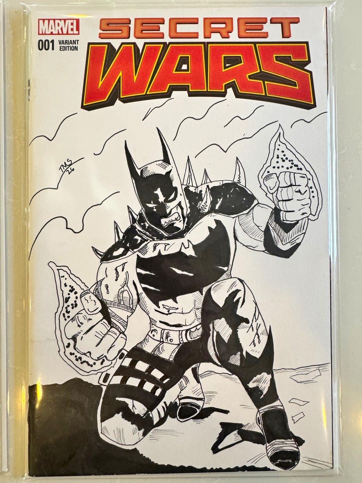 Absolute Batman Secret Wars 10 Homage Sketch Cover Rare 1 of 1. Original Sketch Absolute Batman Secret Wars 10 Homage Sketch Cover Rare 1 of 1. Original Sketch