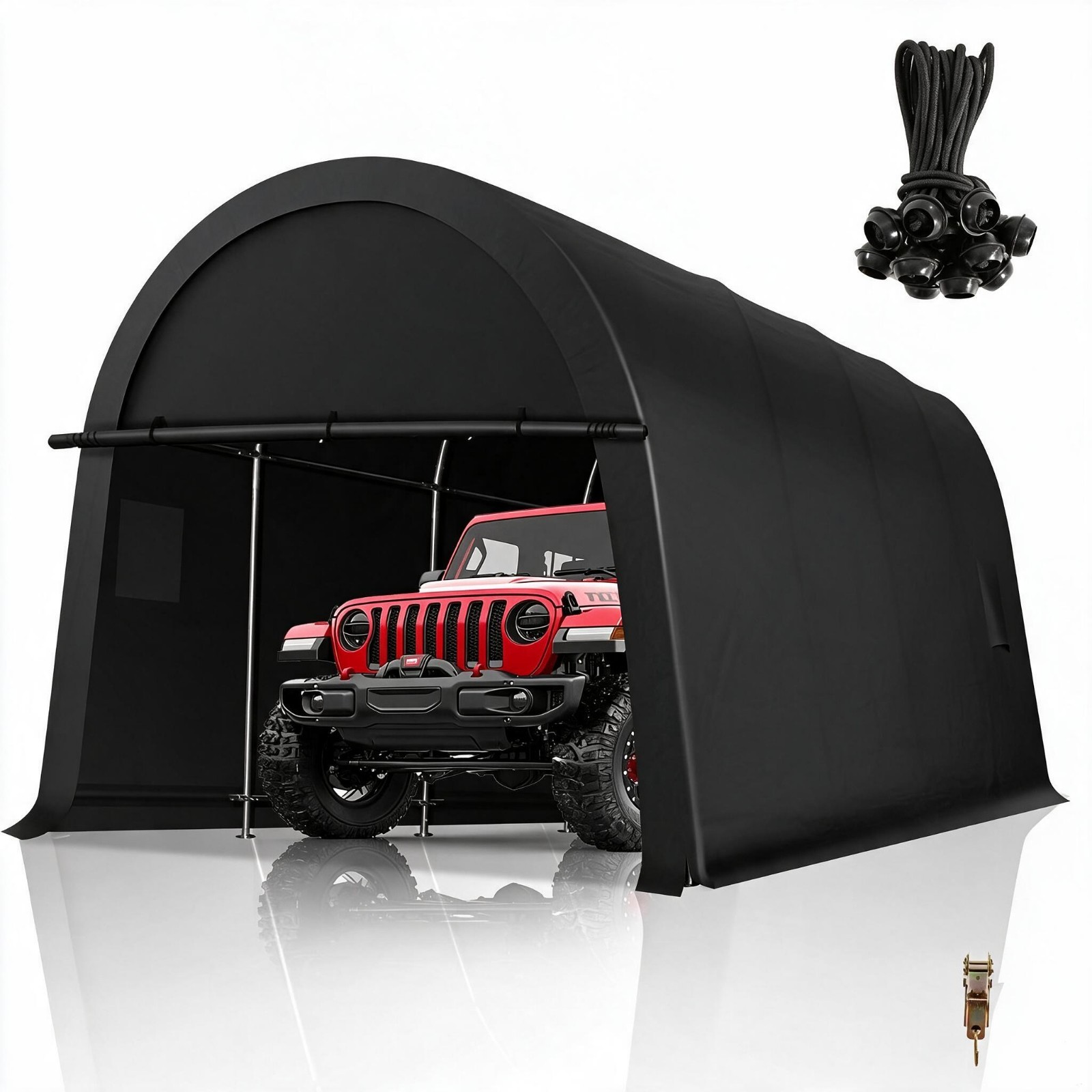 12x20 Heavy Duty Portable Garage with Removable Doors & Vents for Outdoor