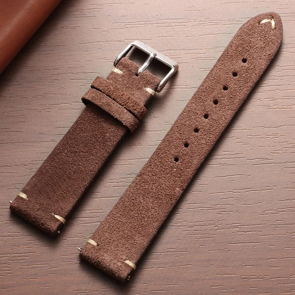18 19 20 21 22 MM Soft Suede Leather Vintage Strap Watch Band Quick Release 18 19 20 21 22 MM Soft Suede Leather Vintage Strap Watch Band Quick Release
