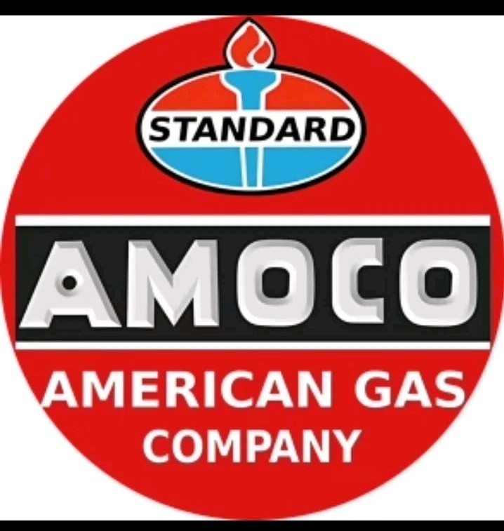 Amoco American Gas Company Standard Oil Shop Garage Metal Sign 12-in Round Amoco American Gas Company Standard Oil Shop Garage Metal Sign 12-in Round