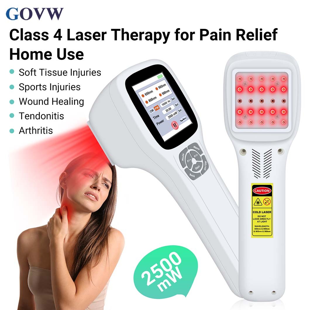 2500mW Class IV Cold Laser Therapy Device 808nm for Pain Relief Muscle Recovery