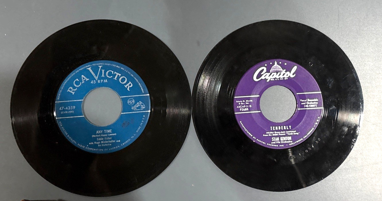 Nat King Cole Bing Crosby & More Lot of 24 Records Original 45s w Labels Vintage
