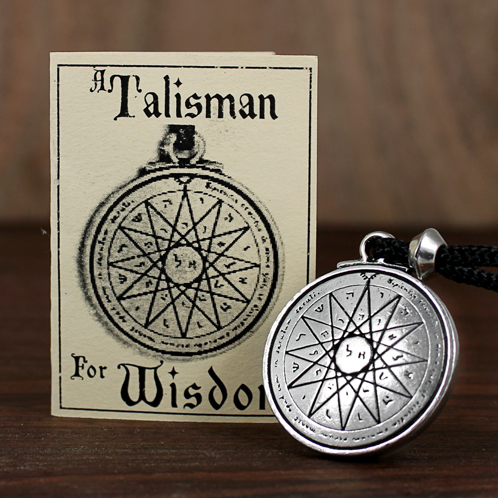 Talisman of Wisdom Solomon Seal Pendant kabbalah Jewelry Pentacle of Mercury