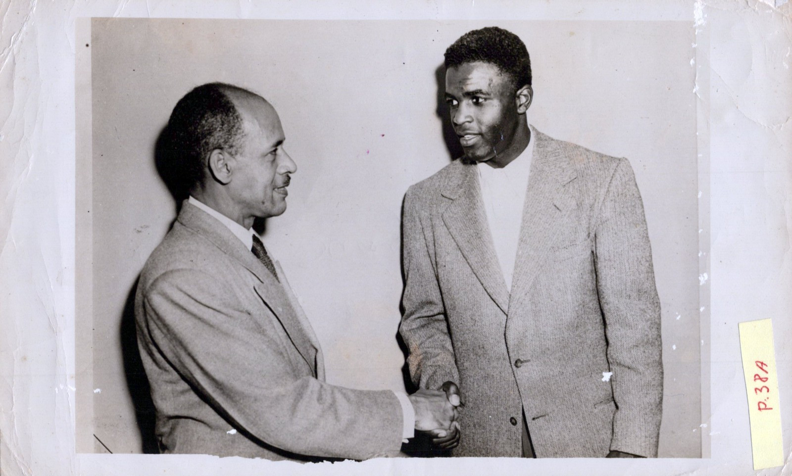1950s CUBAN VISIT JACKIE ROBINSON HOF TYPE I BASEBALL PORTRAIT ORIG PHOTO MA39