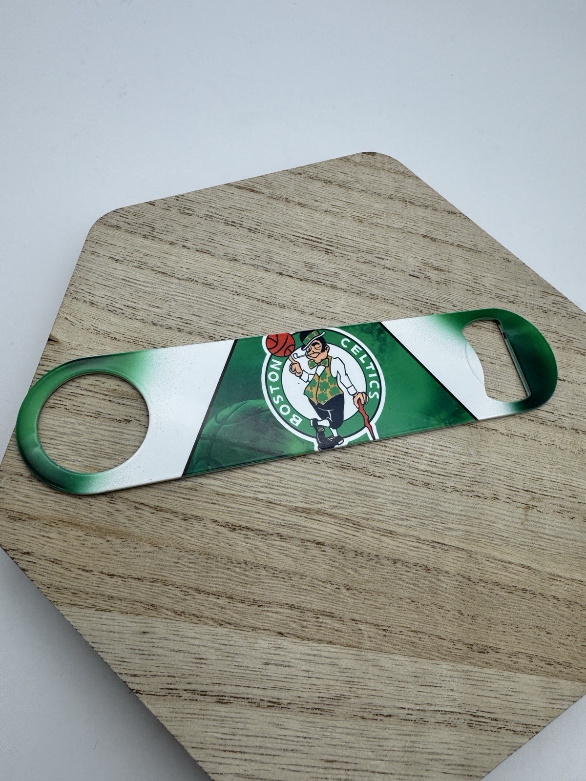 NBA BOSTON CELTICS BOTTLE OPENER STAINLESS STEEL DOUBLE SIDED DESIGN TATUM BROWN NBA BOSTON CELTICS BOTTLE OPENER STAINLESS STEEL DOUBLE SIDED DESIGN TATUM BROWN