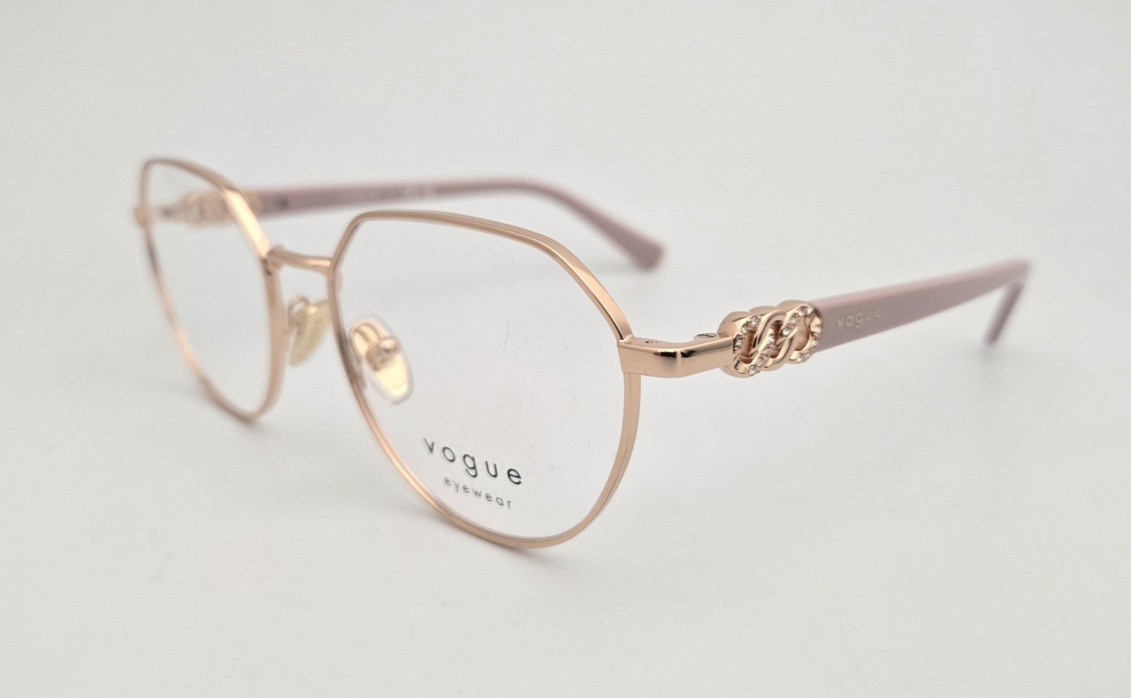 Vogue Eyeglasses NEW 4311-B Color 5152 Rose Gold Pink Size 53 Women\'s Authentic