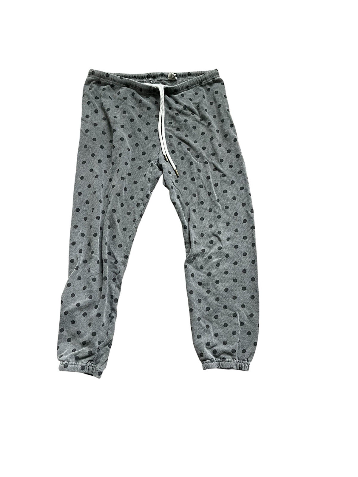 The Great. Womens Medium Pants Stadium Polka Dot Sweatpants Gray Joggers