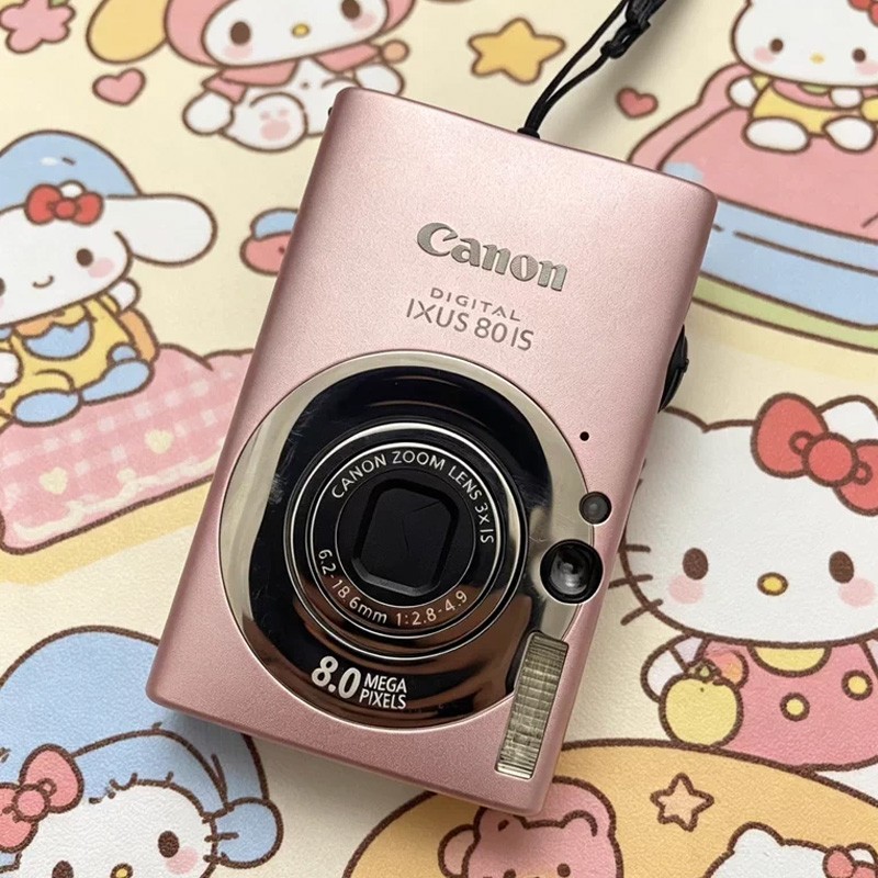Canon Ixus 80 IS Digital Camera Complete Package Vintage Rare English -Pink Canon Ixus 80 IS Digital Camera Complete Package Vintage Rare English -Pink