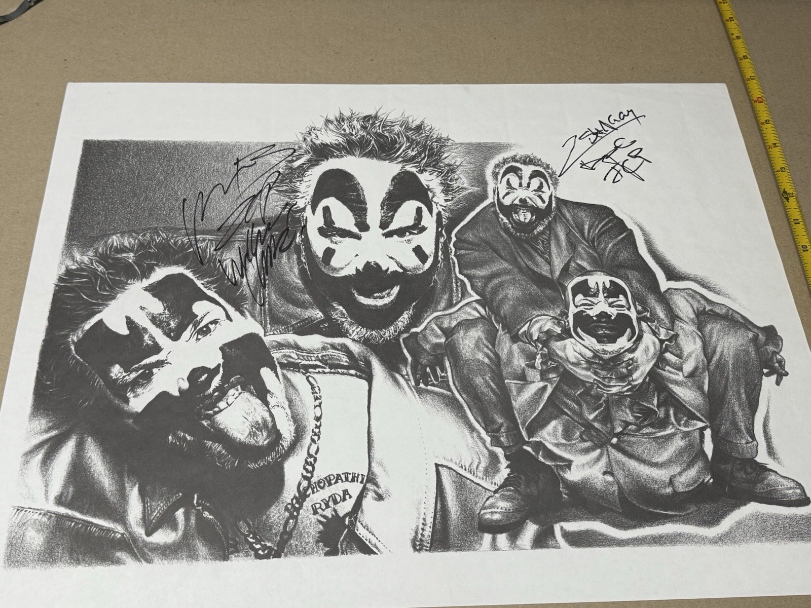 Insane Clown Posse Signed Photo Dark lotus Icp Rare 🥷🔥 Insane Clown Posse Signed Photo Dark lotus Icp Rare 🥷🔥